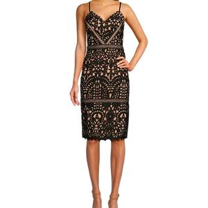 Lace-Overlay Sweetheart Neckline Sleeveless Sheath Dress - Size XL, NEVER WORN
